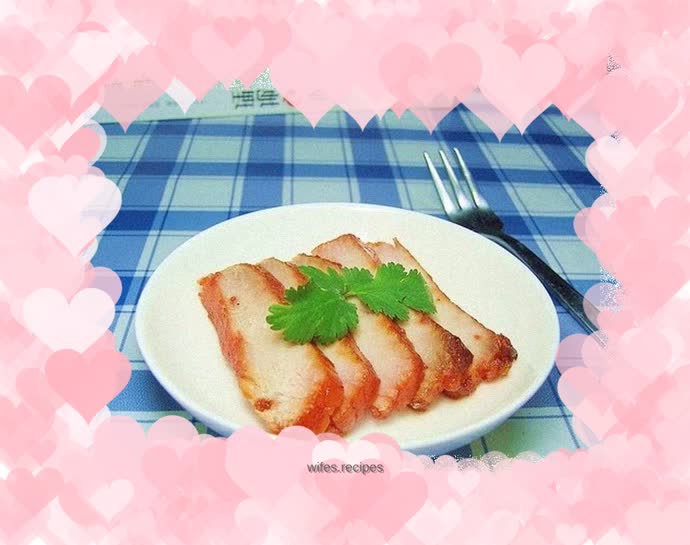 Oil-free barbecued pork