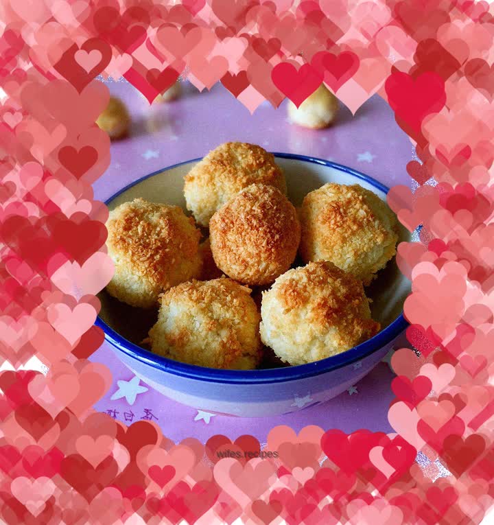 Egg white coconut balls