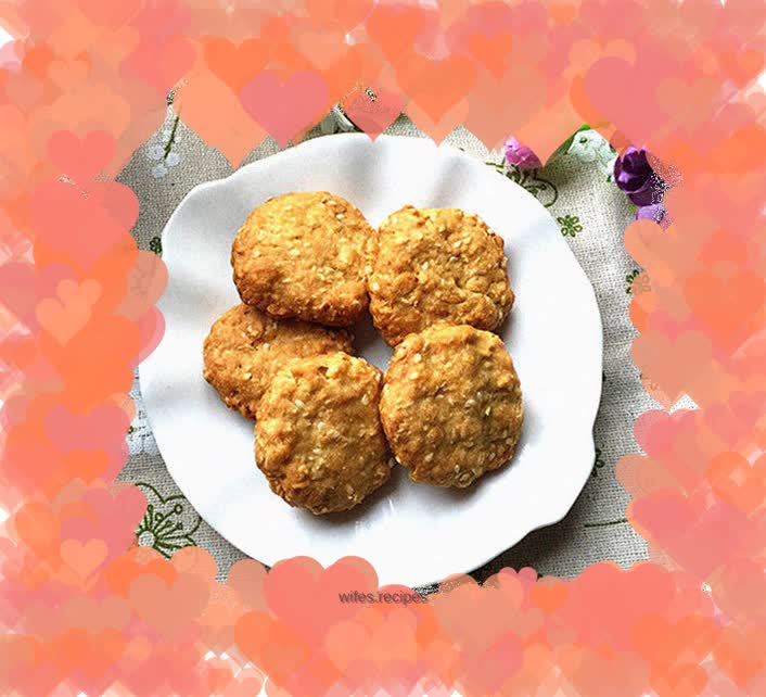 Oatmeal and sesame pancakes