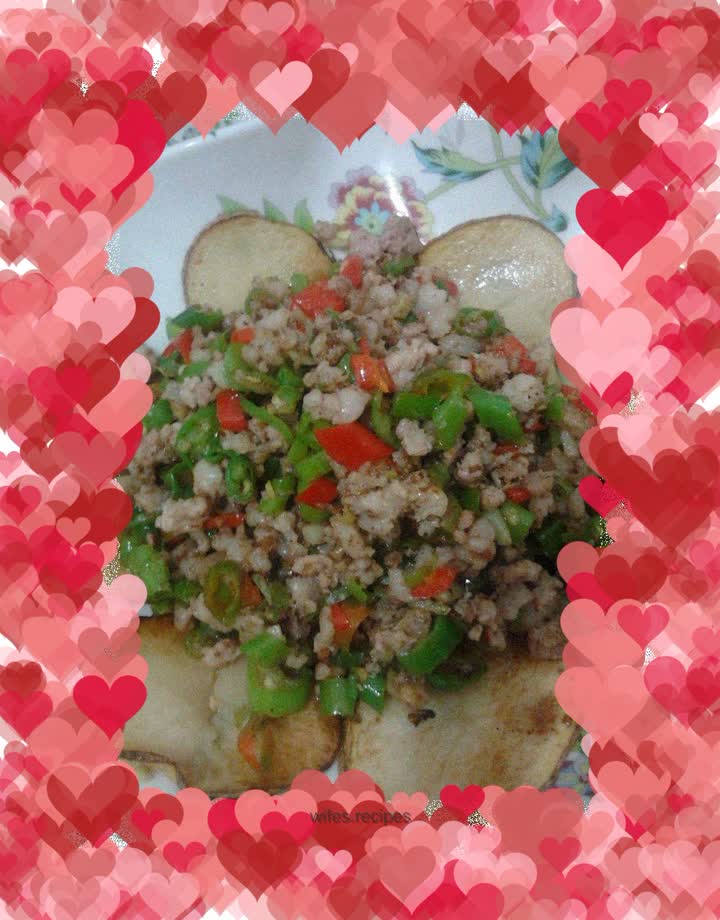 Green pepper minced pork