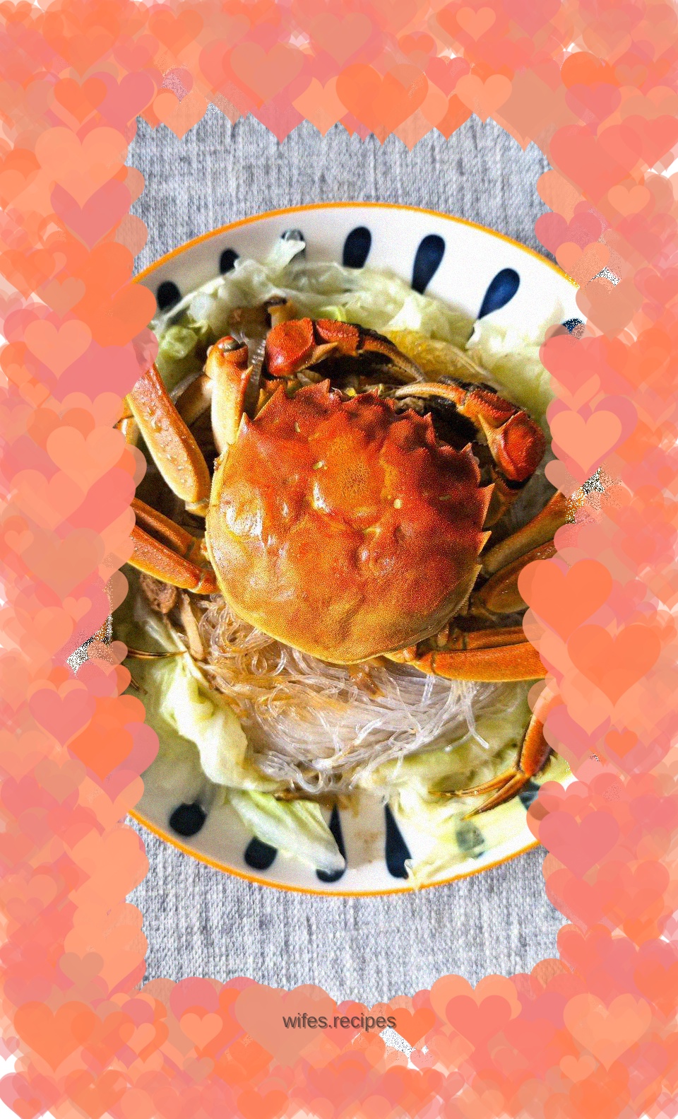 Steamed crab with vermicelli