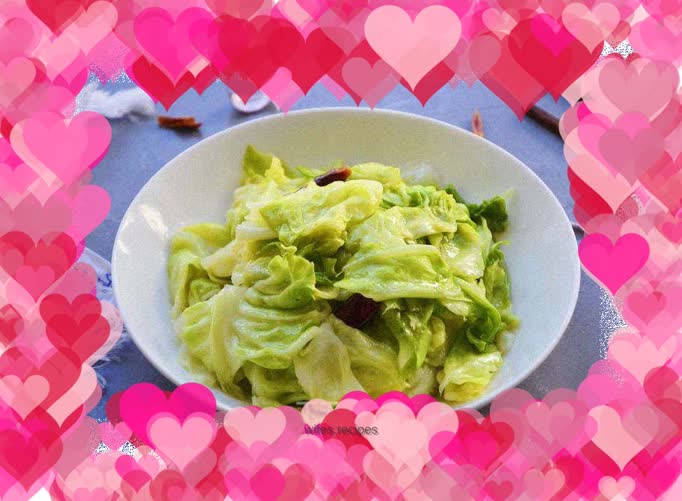 Hand-shredded cabbage