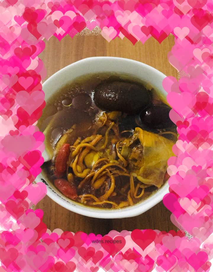 Cordyceps Flower Mushroom Chicken Soup