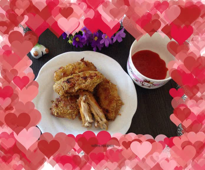 Oatmeal grilled chicken wings