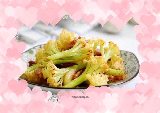 Stir-fried cauliflower
