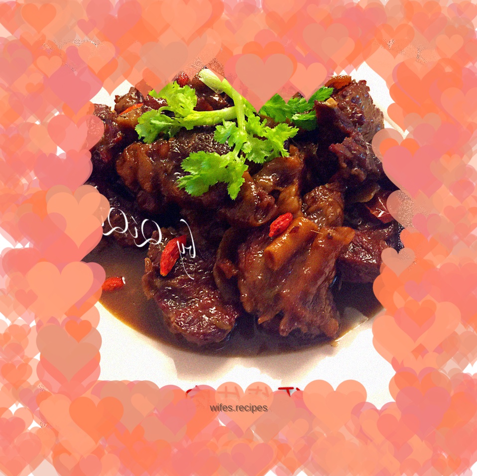 Braised beef