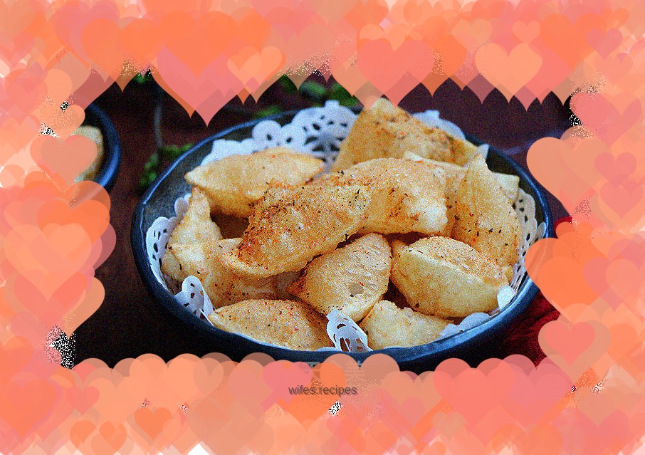 Salt and pepper crispy dumpling skin