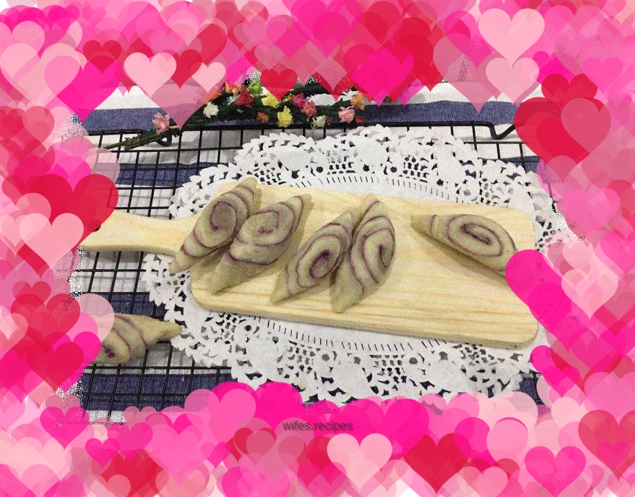 Purple sweet potato shell cake