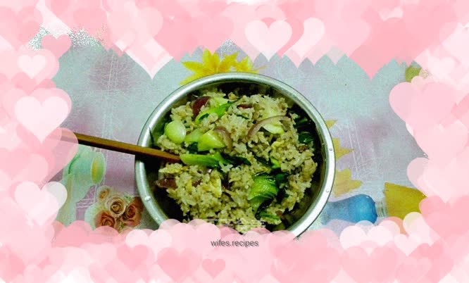 Fried rice with minced meat and egg