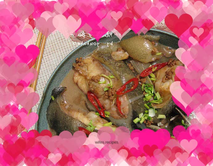 Braised sea cucumber grouper