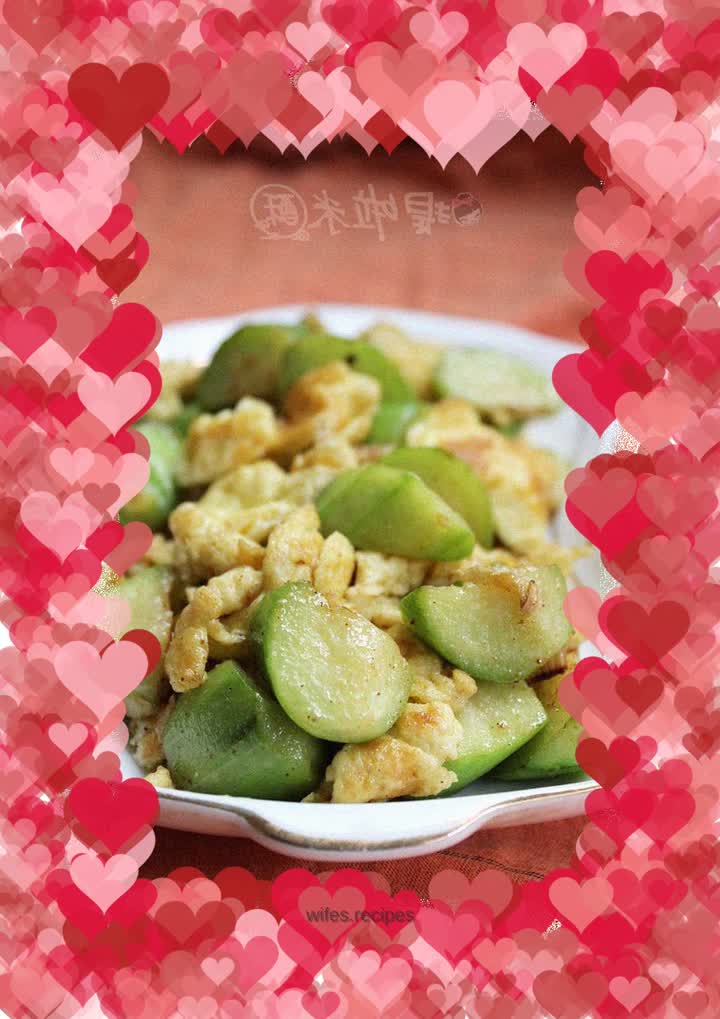 Brain strengthening, beautifying and anti-allergy——loofah scrambled eggs