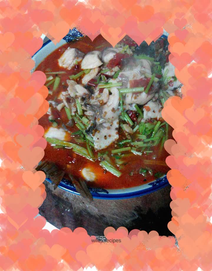 Spicy boiled fish with perfume