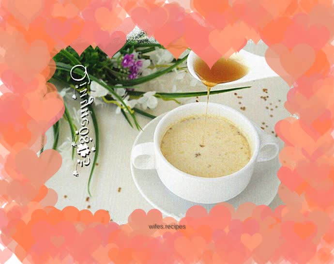 Honey pollen milk tea