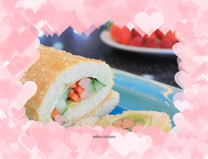 Bread sushi roll