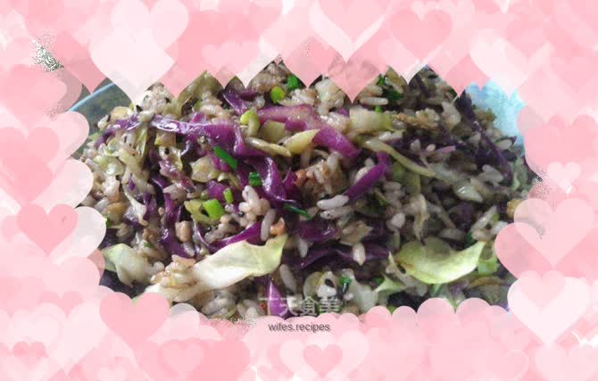 Sesame, meat and egg fried rice