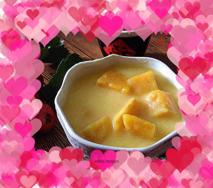 Corn and potato sticky porridge