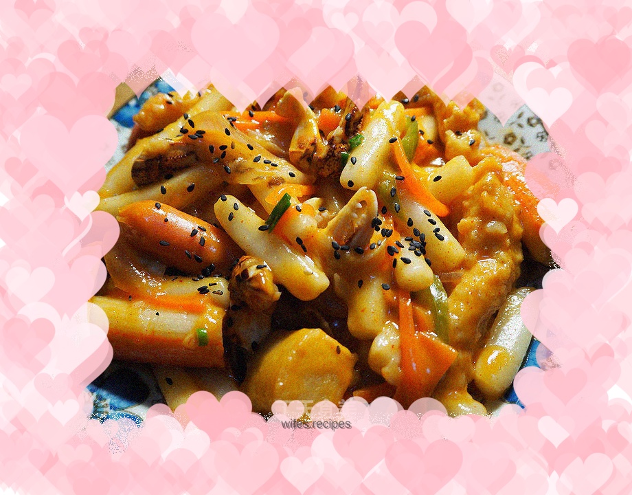 Korean fried rice cake