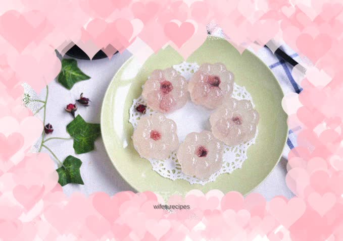 Blueberry crystal cake