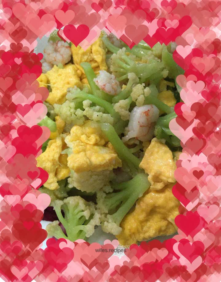 Fried Cauliflower with Shrimp and Egg