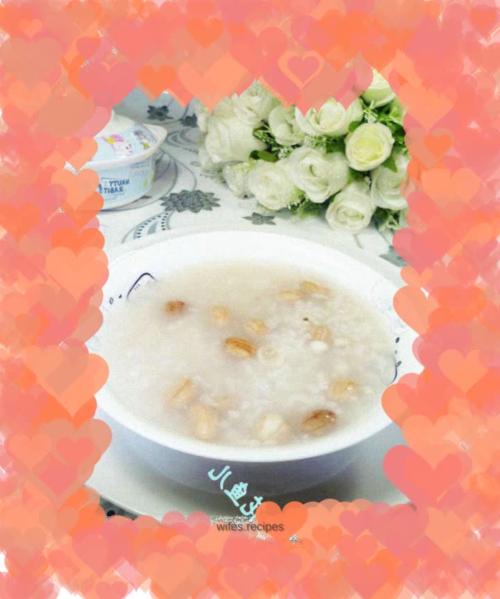 Double kernel rice porridge
