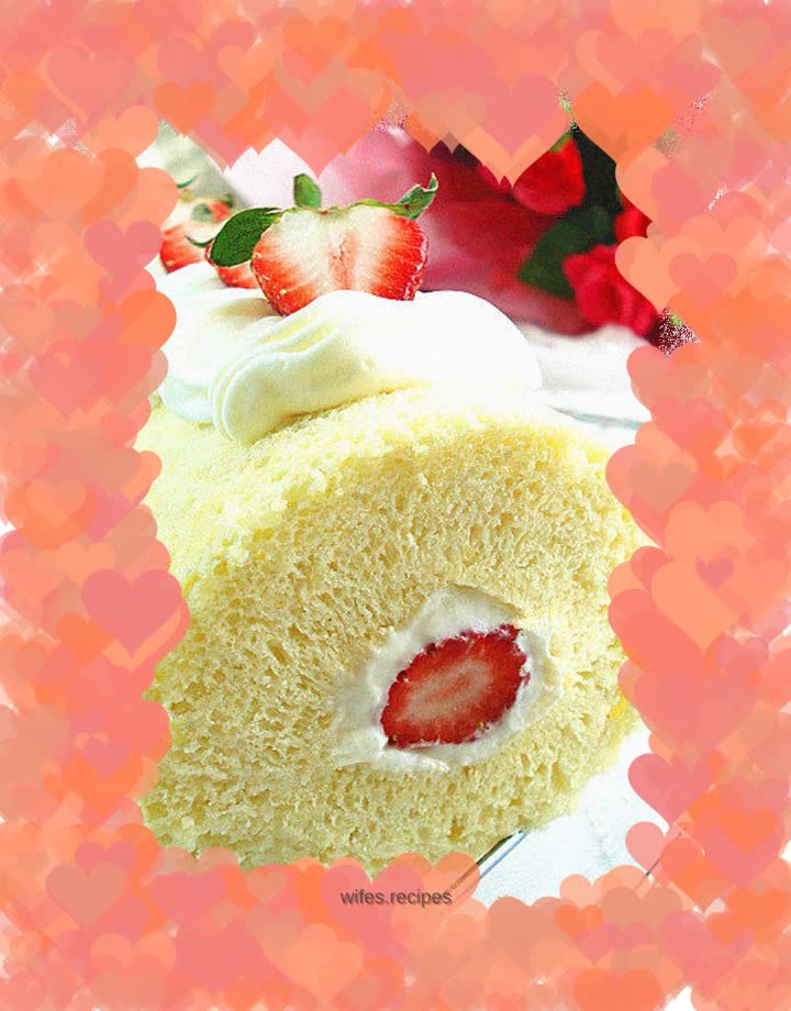 Strawberry cake roll