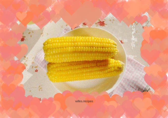 Boiled sweet corn