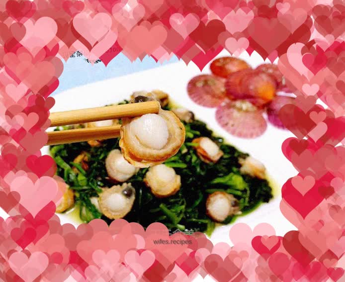 Spinach and Scallops