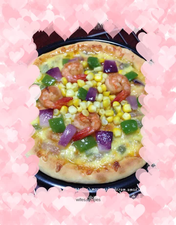 Shrimp and Corn Pizza