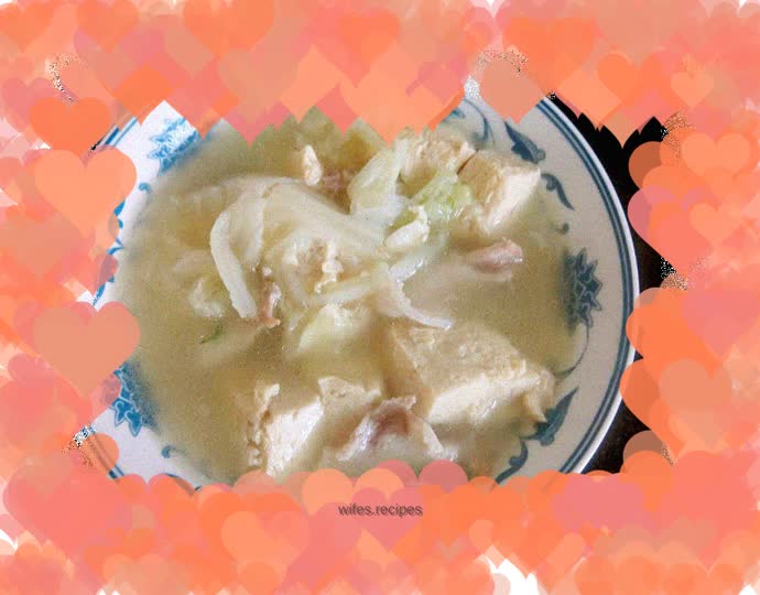 【Northeast】Pork belly stewed with frozen tofu