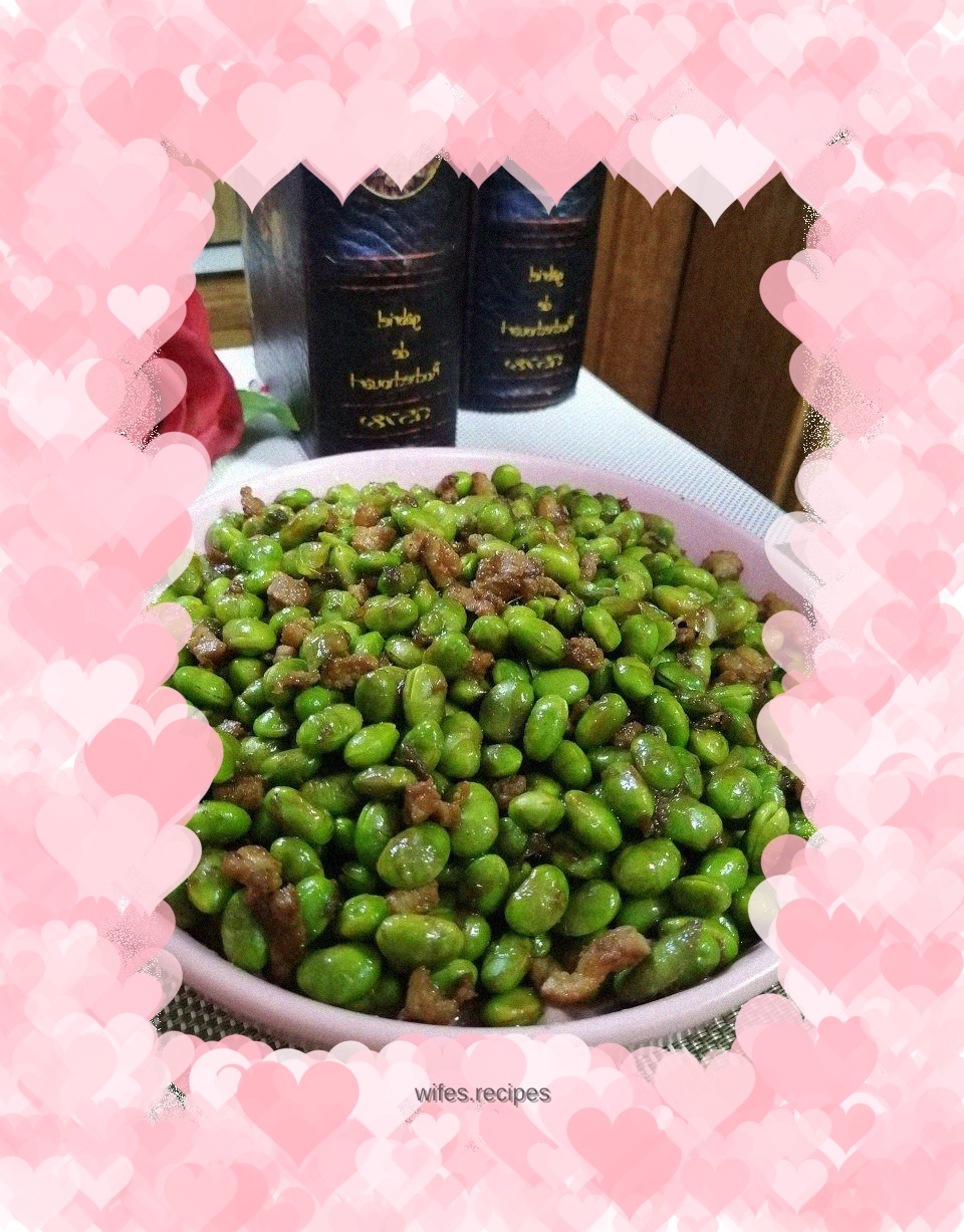 Grilled Green Beans with Minced Pork