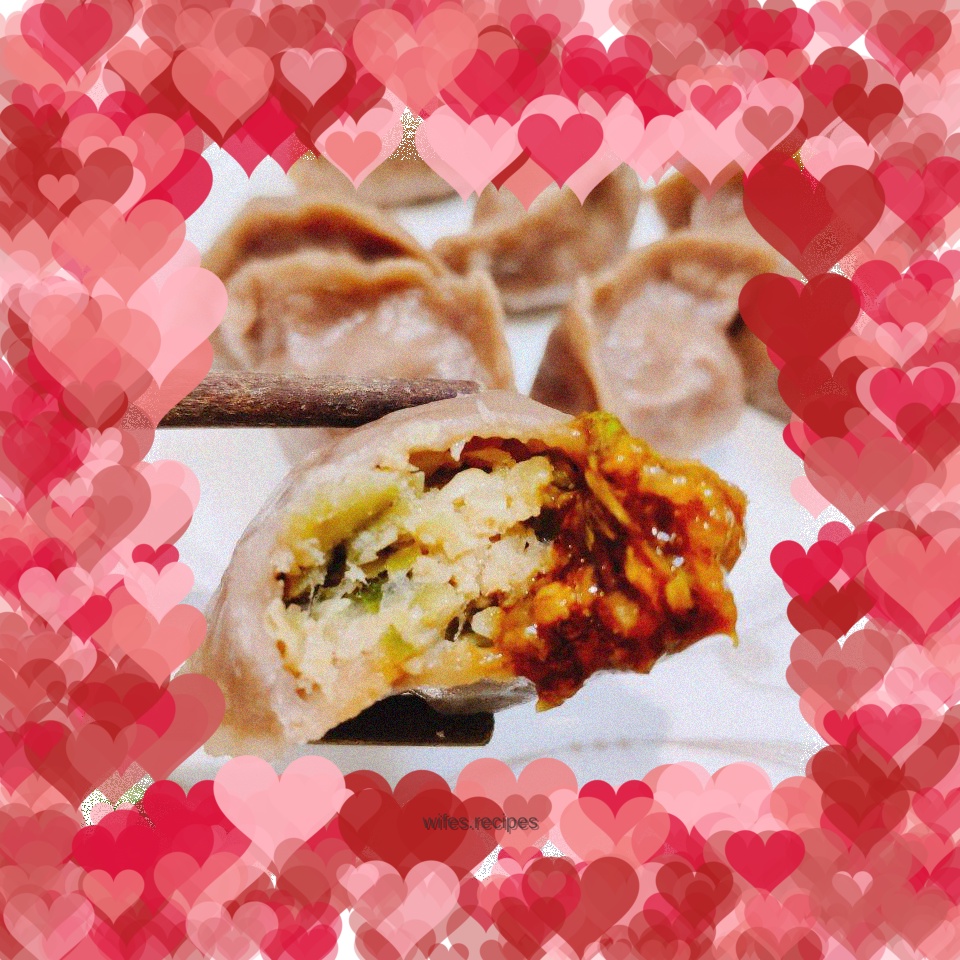 Luffa and fresh meat steamed dumplings