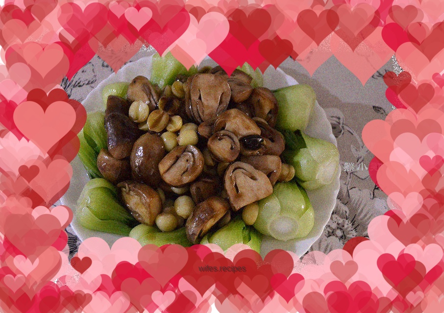 Oil-consumption Braised Fresh Lotus Straw Mushrooms