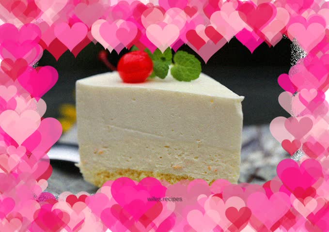 Yogurt cheese mousse cake