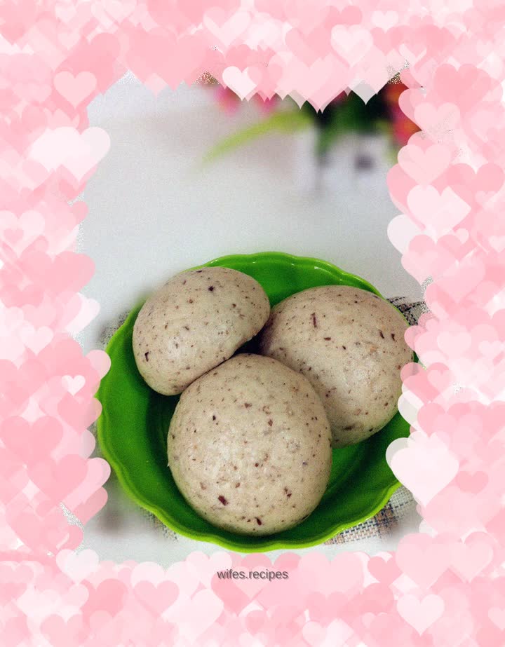 Red bean steamed buns