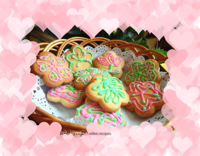 Fancy frosted cookies