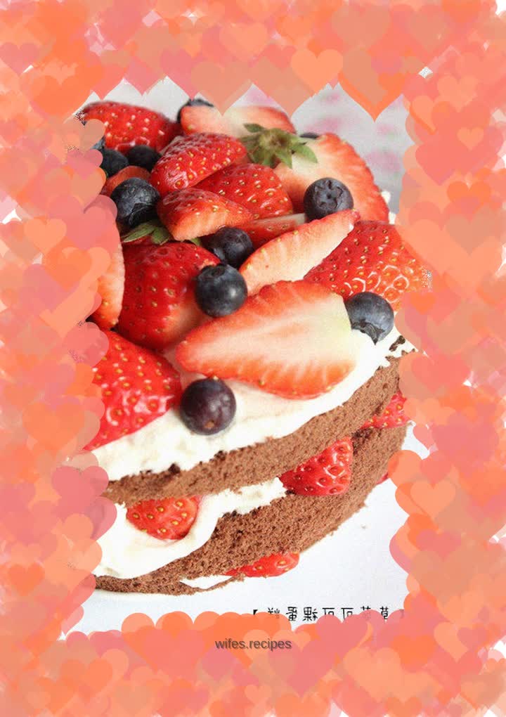 Strawberry Cocoa Naked Cake