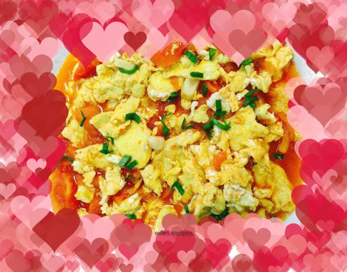 Scrambled eggs with tomatoes