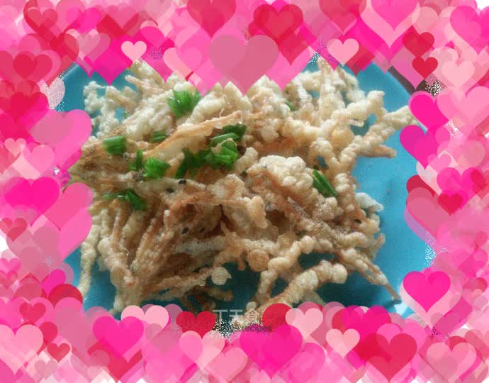 Salt and pepper enoki mushrooms