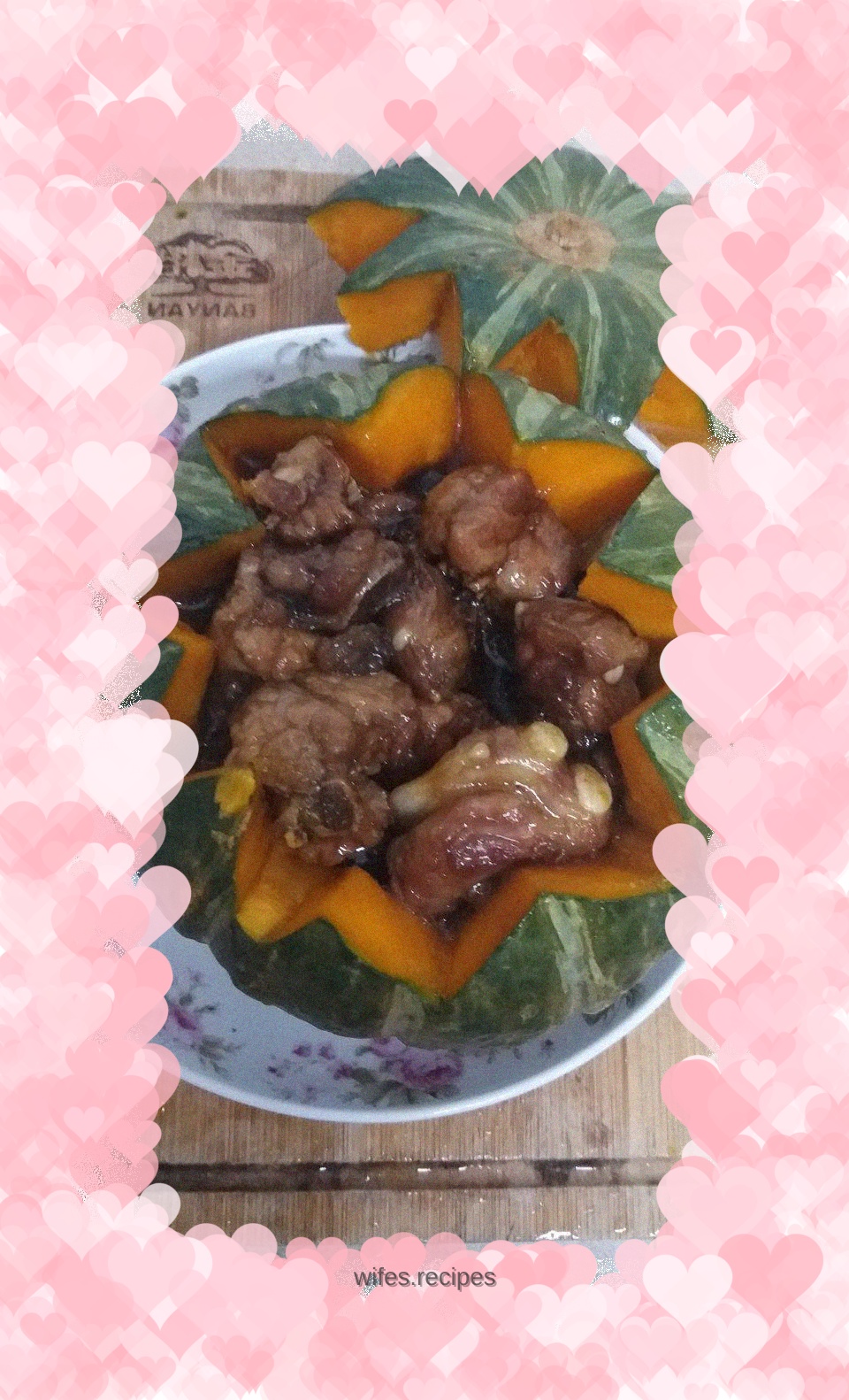 Pork Ribs and Pumpkin Cup