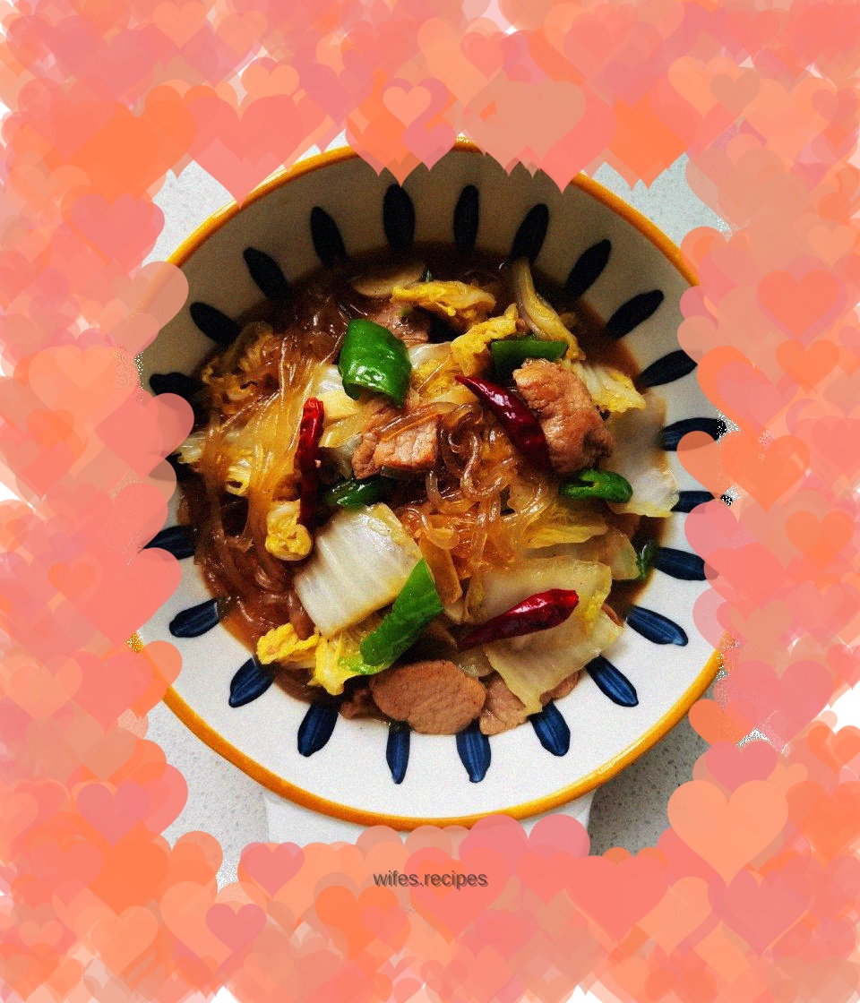 Cabbage Vermicelli Stewed Pork Slices