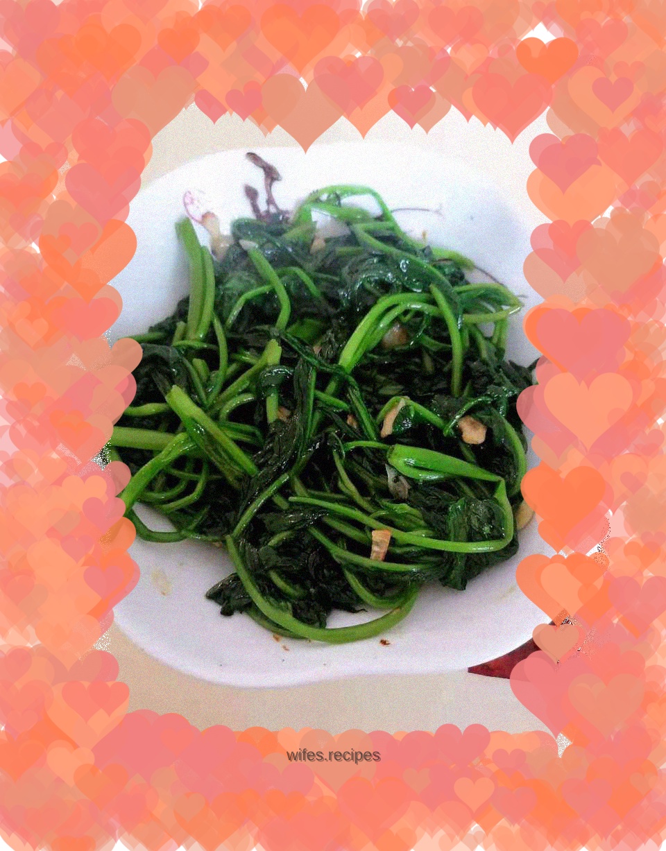 Garlic water spinach