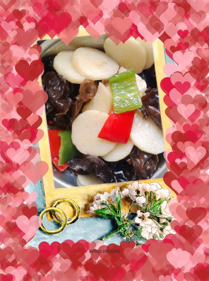Stir-fried yam with fungus