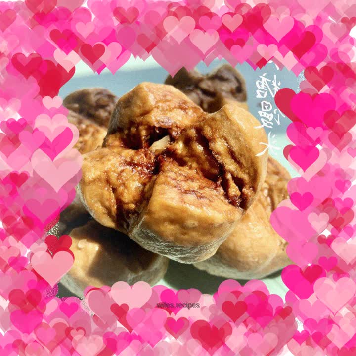 Brown sugar walnut steamed buns