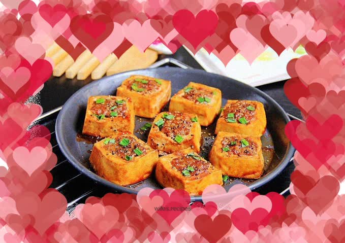 Grilled Tofu with Minced Pork