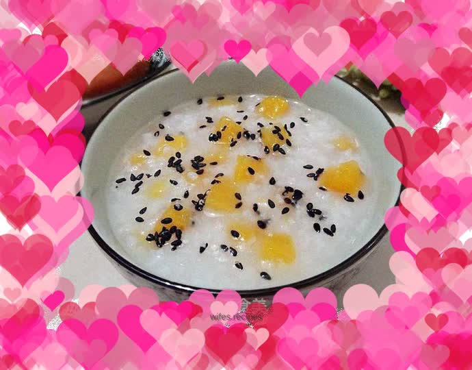 Sesame and sweet potato porridge