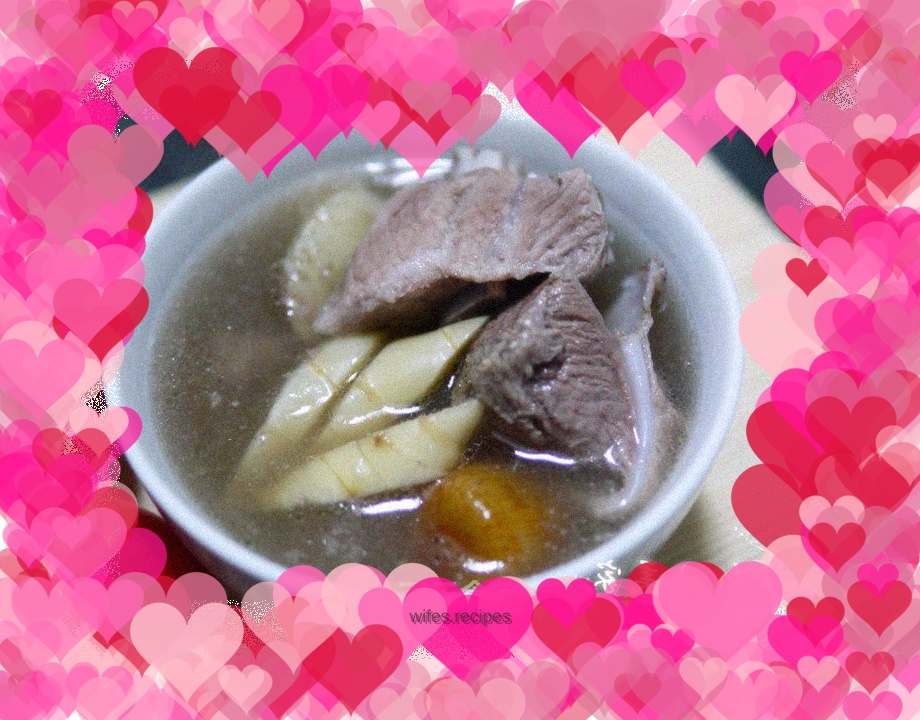 Arrowroot fan bone soup