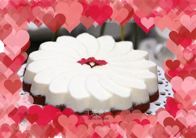 Sakura yogurt chocolate mousse cake