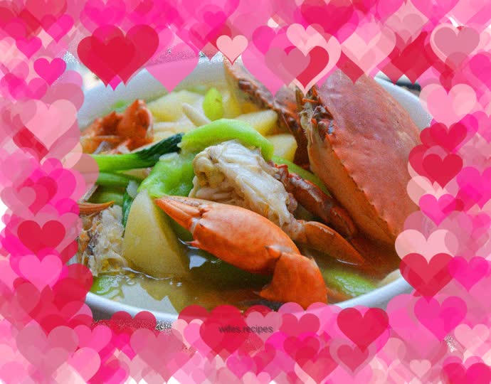 Blue crab and potato soup