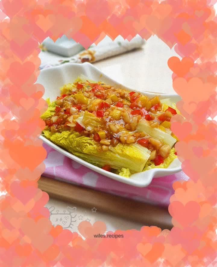 Baby Cabbage with Garlic Sauce