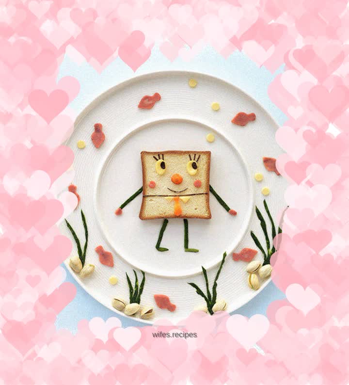 A good mood means a better appetite, lovely Spongebob breakfast